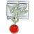 July Ruby Color Baby Angel Italian Charm