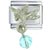 December Blue Zircon Color Baby Angel Italian Charm
