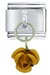 Rose Orange Italian Charm