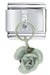 Rose Silver Italian Charm