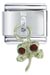 Crystal Dragonfly Red Italian Charm