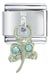 Crystal Dragonfly Blue Italian Charm