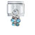 Light Blue Studded Butterfly Dangle Italian Charm