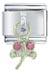 Crystal Dragonfly Pink Italian Charm