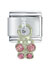 Butterfly Pink Italian Charm