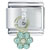 Flower Blue Italian Charm