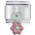 Dangle Flower Pink Italian Charm
