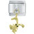 Dangle Golden Bunny Italian Charm