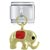 Dangle Red Elephant Italian Charm