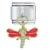 Enamel Dragonfly Pink Italian Charm