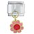 Flower Pink Red Italian Charm