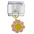 Sunflower Pink Yellow Italian Charm