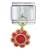 Enamel Flower Red Italian Charm