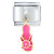 Pink Flower Sandal Dangle Italian Charm