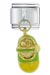Enamel Baby Shoe Green Italian Charm
