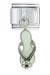 Rhinestone Sandal White Italian Charm