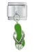 Rhinestone Sandal Green Italian Charm