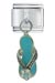 Rhinestone Sandal Aqua Italian Charm