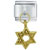 Dangle Golden Star Of David Italian Charm