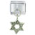 Dangle Silver Star Of David Italian Charm