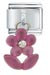 Mauve Flower Italian Charm