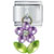 Dangle Lilac Flower Italian Charm