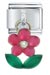 Hot Pink Flower Italian Charm