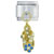 Blue And Clear Rhinestone Sandal Italian Charm