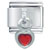 Dangle Red Heart Italian Charm
