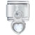 April Diamond Color Heart Italian Charm