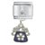 Silver Green Rhinestone Purse Italian Charm