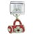 Rhinestone Handbag Red Italian Charm