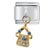 Dangle Golden Rhinestone Purse Italian Charm