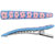 Pink And Blue Flower Fimo Hair Clip