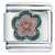 Blue And Pink Flower Italian Charm