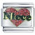 Glitter Red Niece Heart Italian Charm