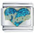 Glitter Blue My Kids Heart Italian Charm
