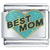 Best Mom Blue Heart Italian Charm