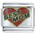 Best Mom Red Heart Italian Charm