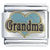 Glitter Turquoise Grandma Heart Italian Charm