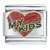 Glitter Red My Kids Heart Italian Charm