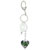 Murano Glass Pink Heart Keychain