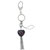 Murano Glass Purple Heart Keychain