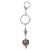 Murano Glass Light Purple Bead Keychain