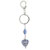 Murano Glass Light Blue Bead Keychain