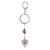 Murano Glass Pink Bead Keychain