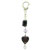 Murano Glass Purple Bead Keychain