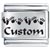 Custom Hand Foot Laser Italian Charm