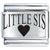 Little Sis Heart Laser Italian Charm