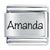 Name Amanda Laser Italian Charm